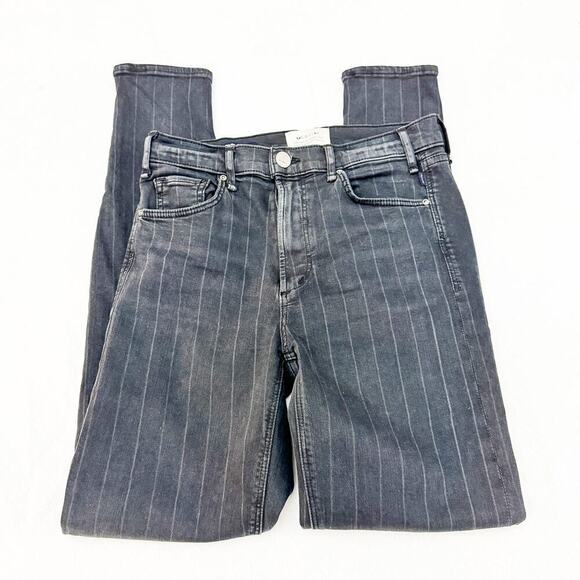 McGuire Newton Skinny Striped Denim Jeans Charcoal Size 27 - Picture 4 of 10